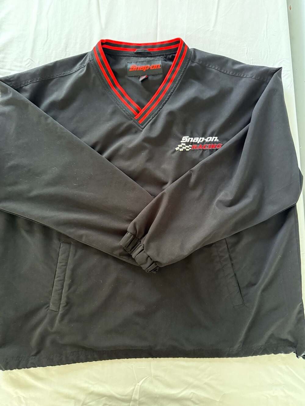 Snap-on Racing Power Tools Men's V-Neck Pullover Windbreaker Jacket XXL